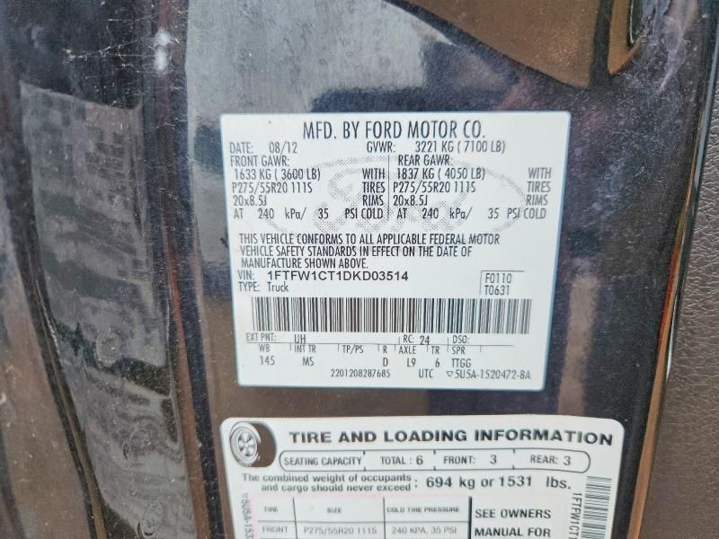 2013 Ford F150 Supercrew