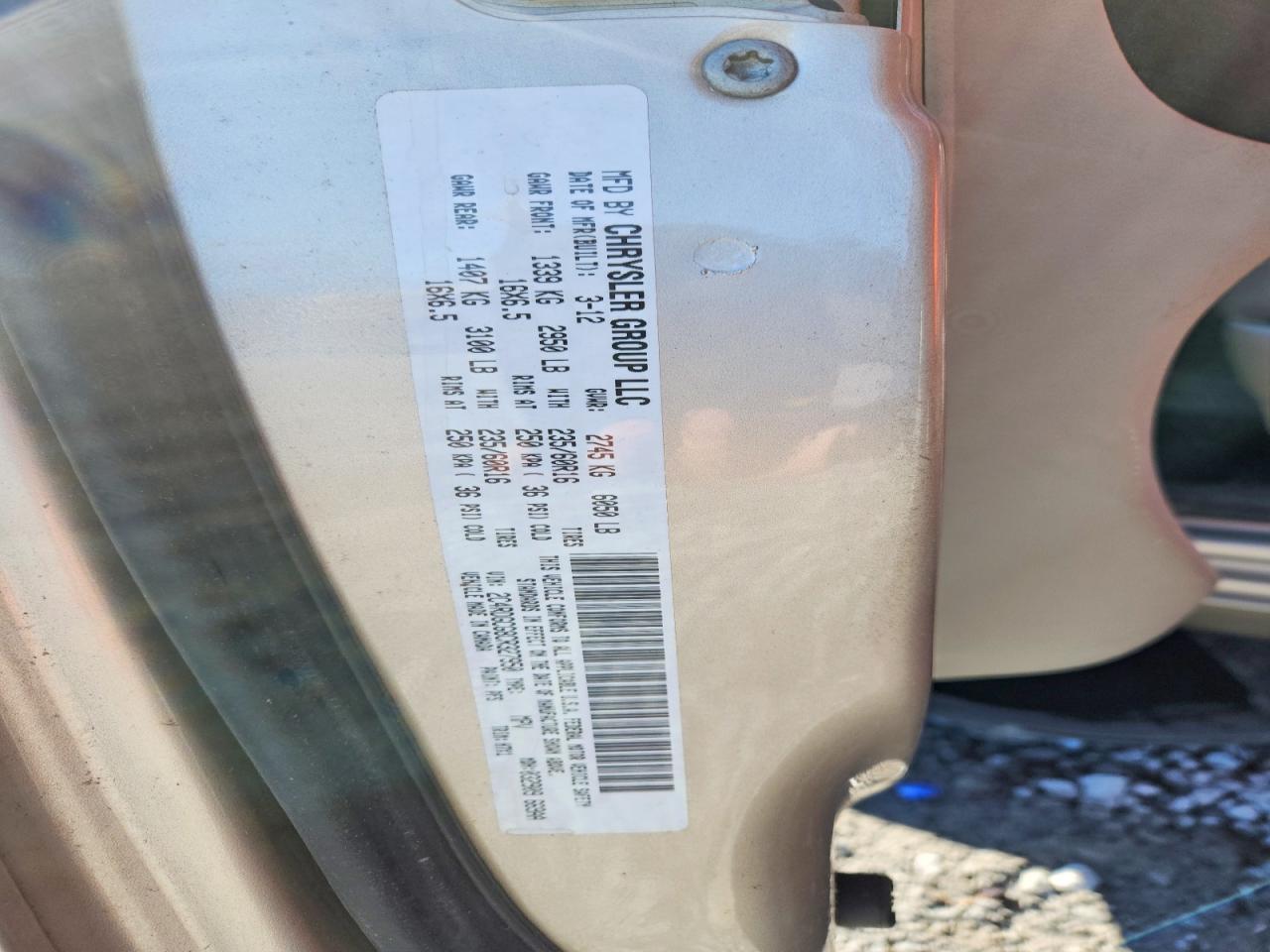 2012 Dodge Grand Caravan sxt