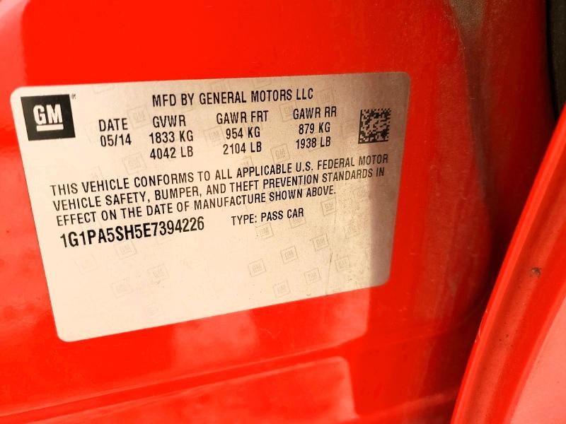 2014 Chevrolet Cruze ls