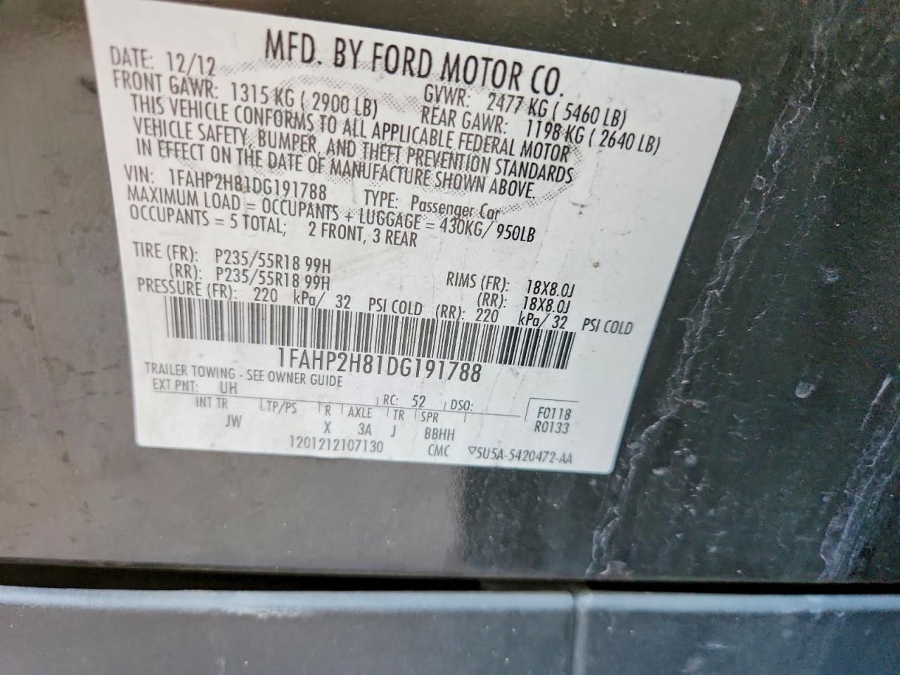 2013 Ford Taurus sel