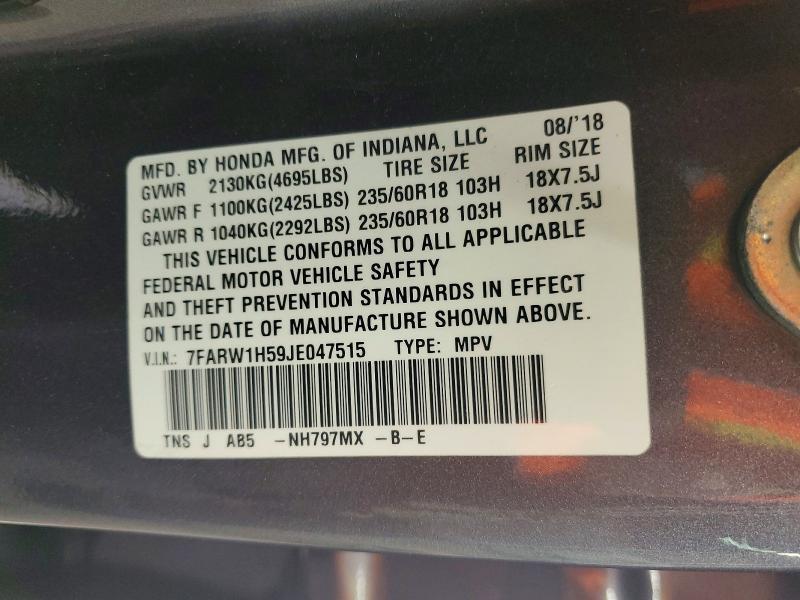 2018 Honda Cr-v ex