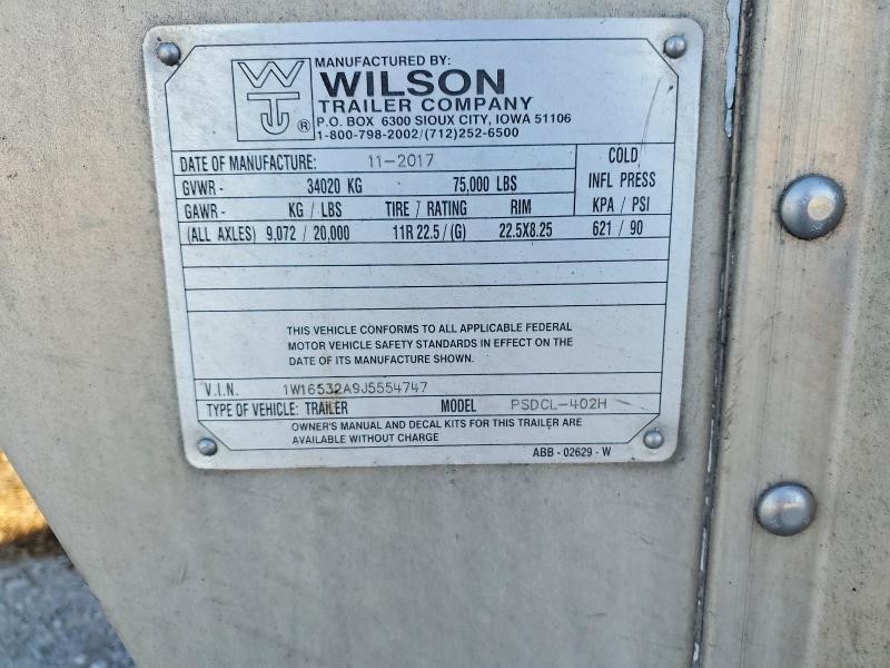 2018 Wilson Livestock Trailer