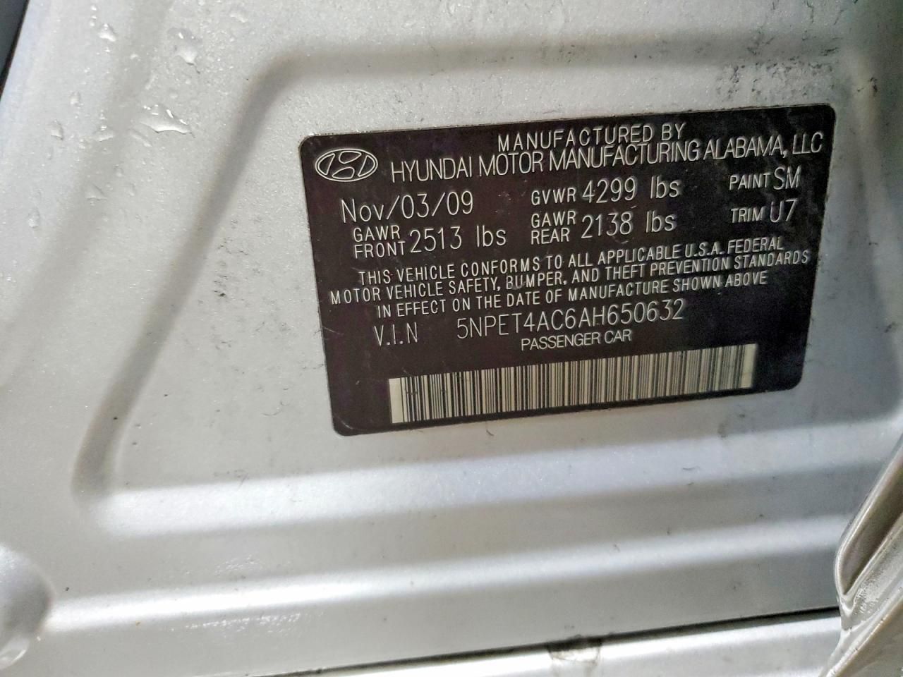 2010 Hyundai Sonata gls