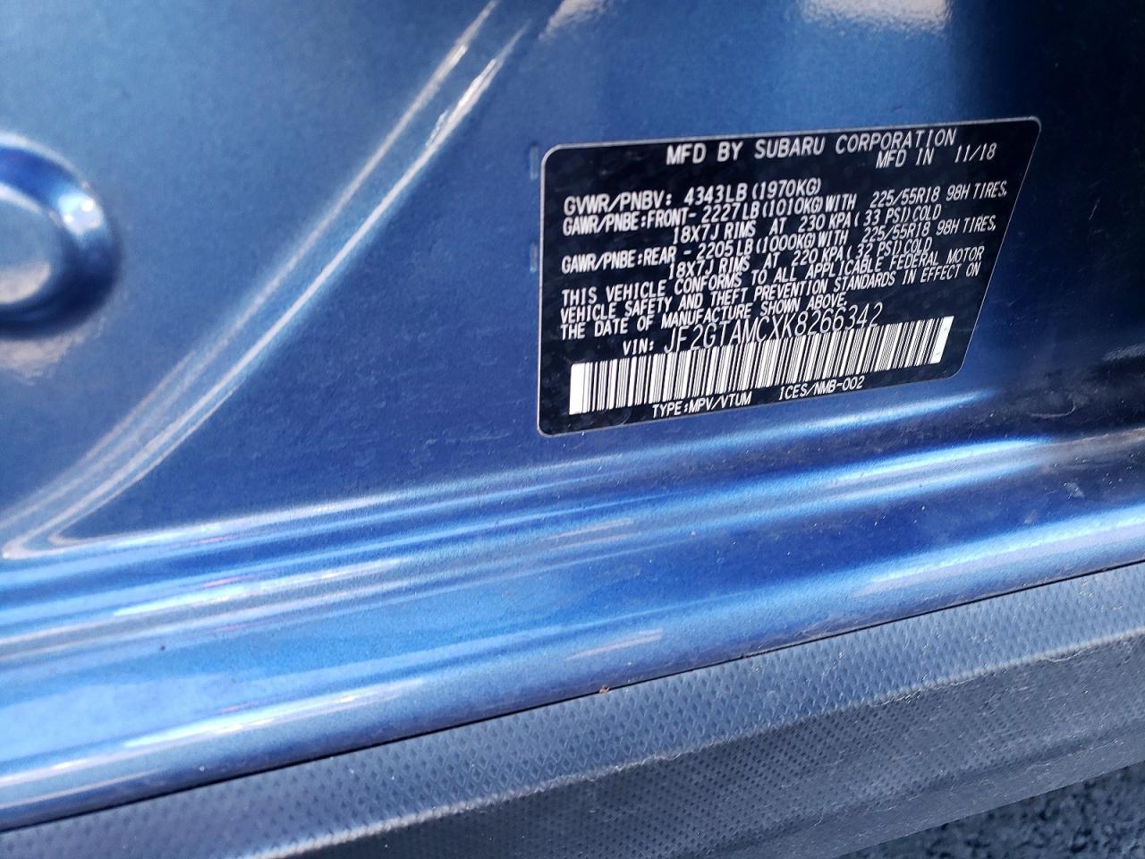 2019 Subaru Crosstrek Limited