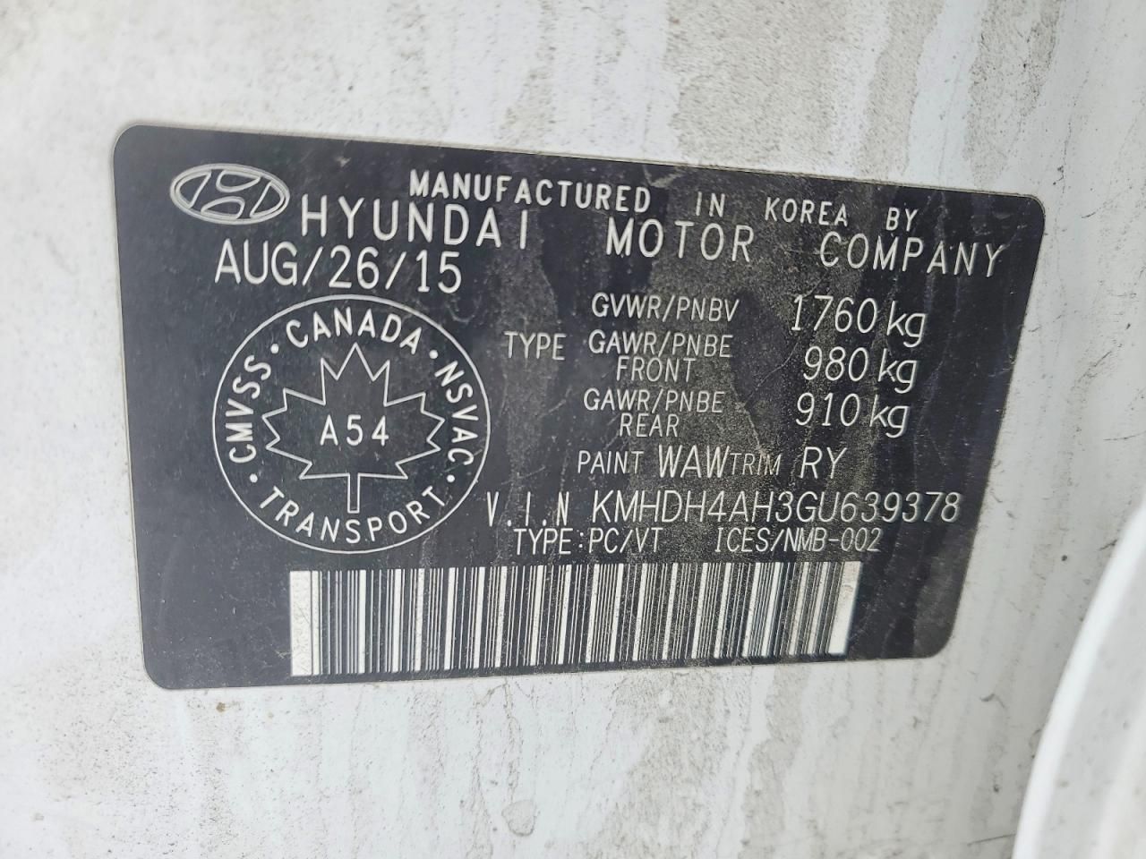 2016 Hyundai Elantra se