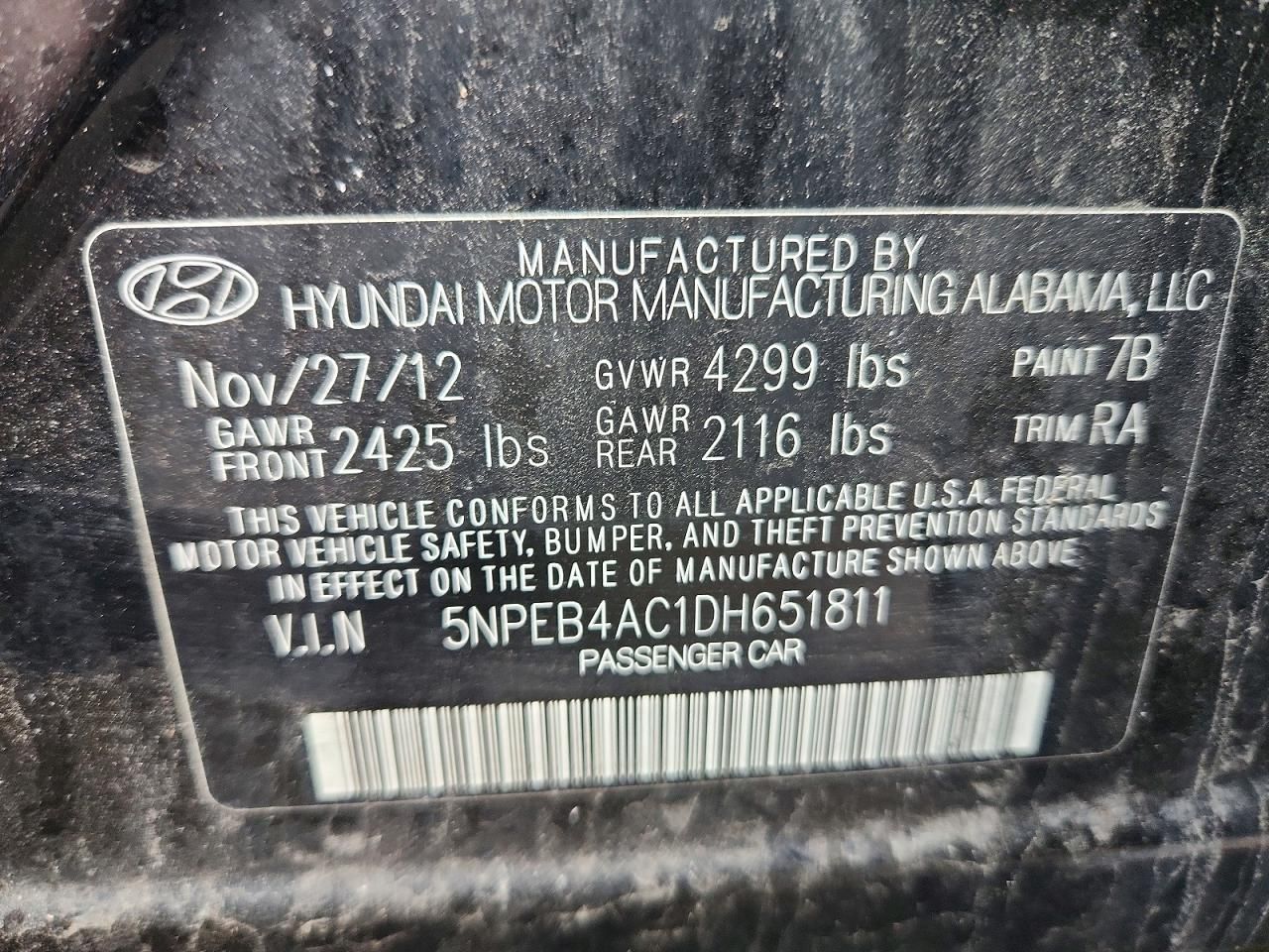 2013 Hyundai Sonata gls