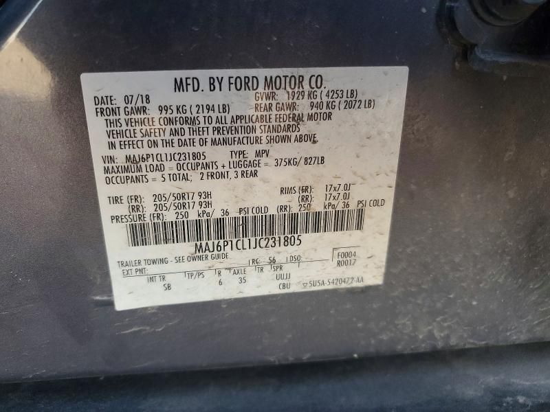 2018 Ford Ecosport ses