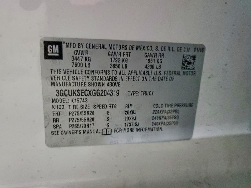 2016 Chevrolet Silverado K1500 ltz