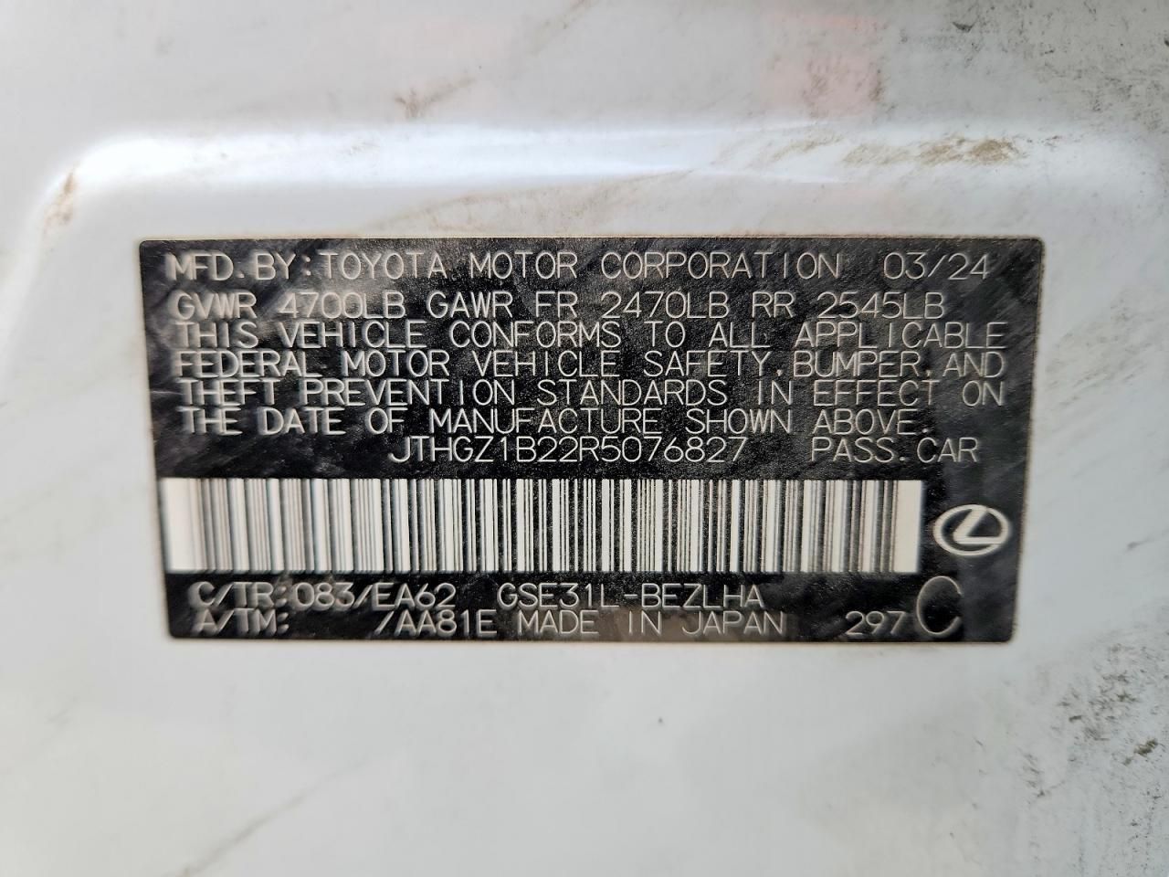 2024 Lexus Is 350 f Sport Design