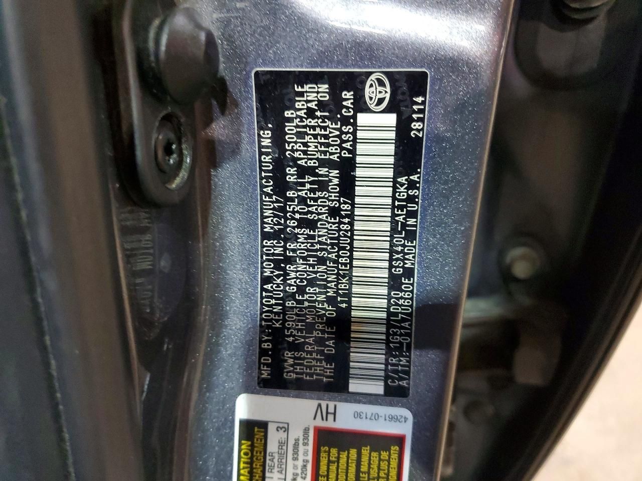 2018 Toyota Avalon xle