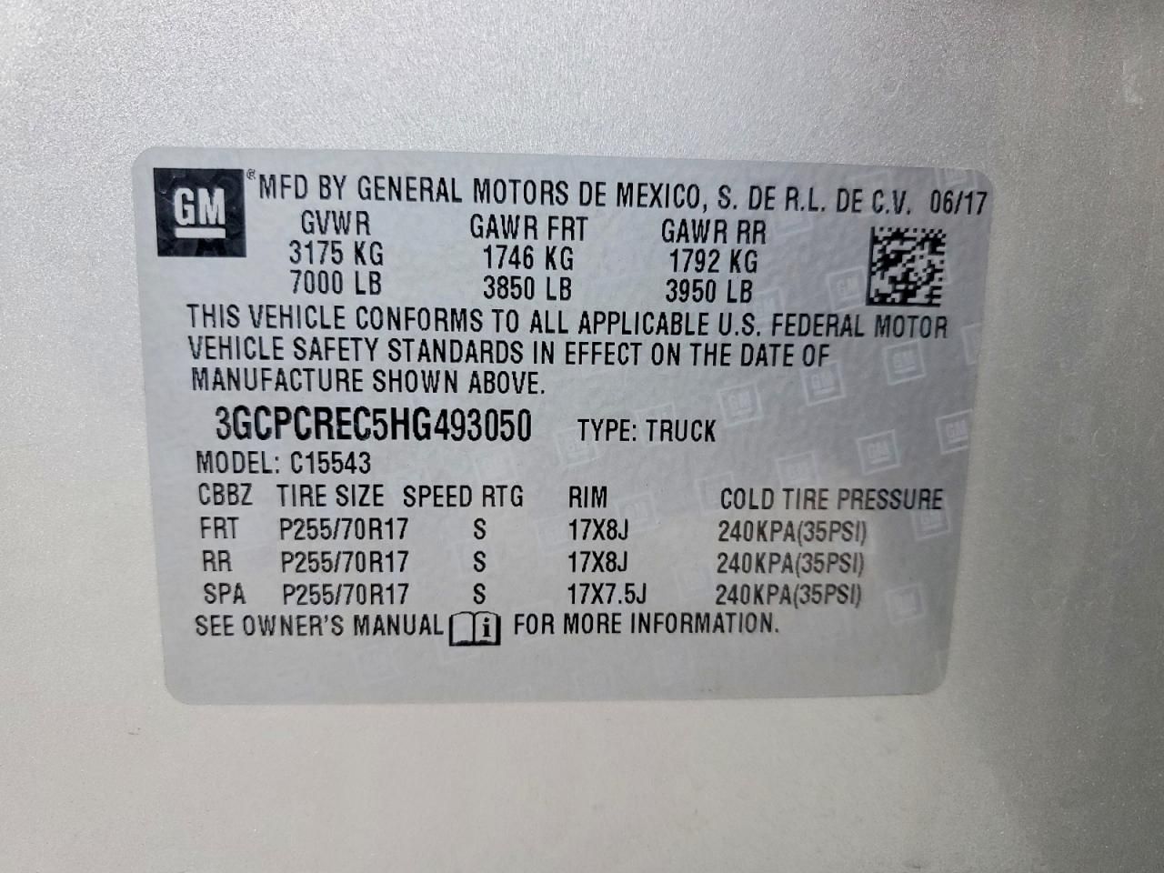 2017 Chevrolet Silverado C1500 lt