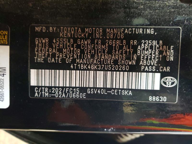 2007 Toyota Camry le