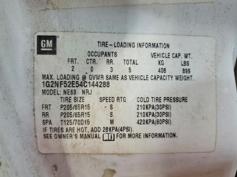 2004 Pontiac Grand am SE1