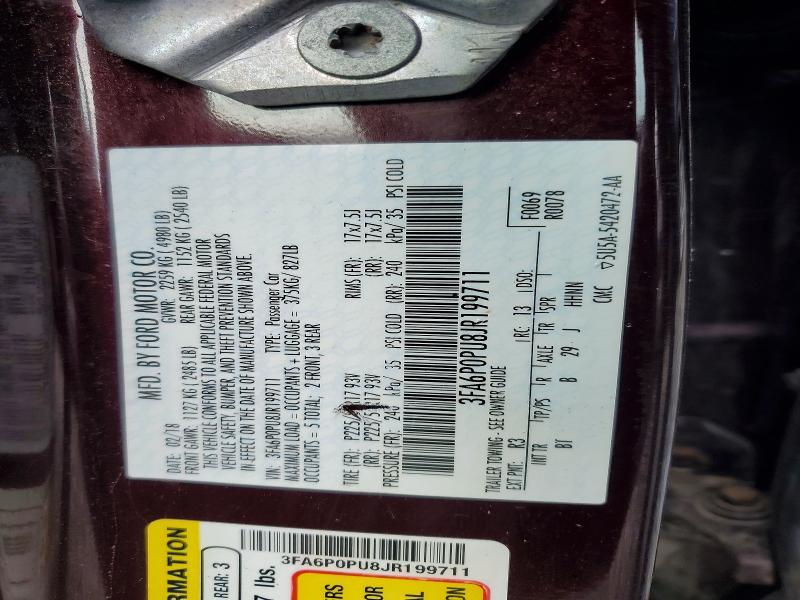2018 Ford Fusion se Phev
