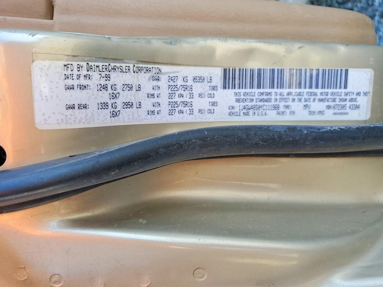 2000 Jeep Grand Cherokee Laredo