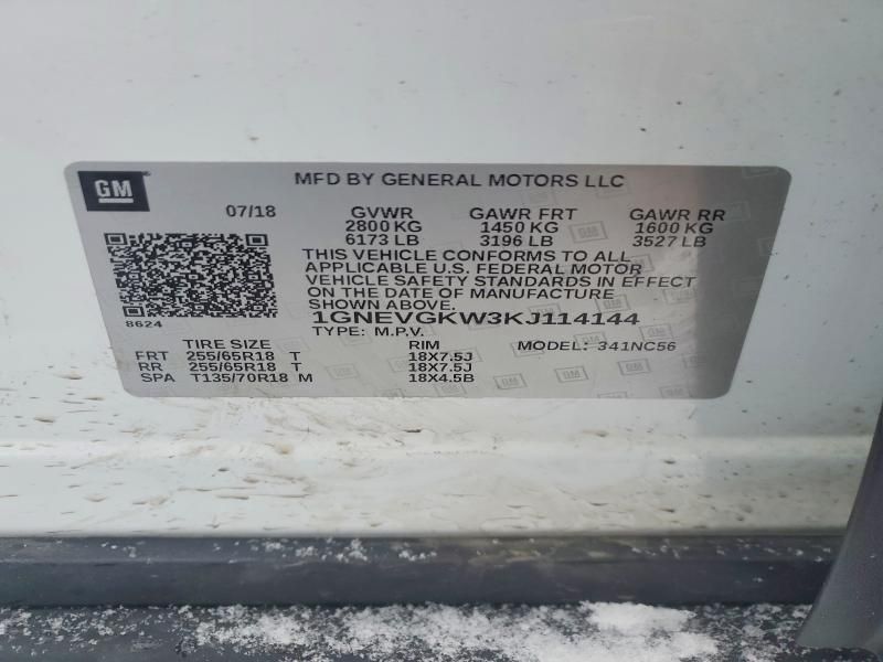 2019 Chevrolet Traverse lt