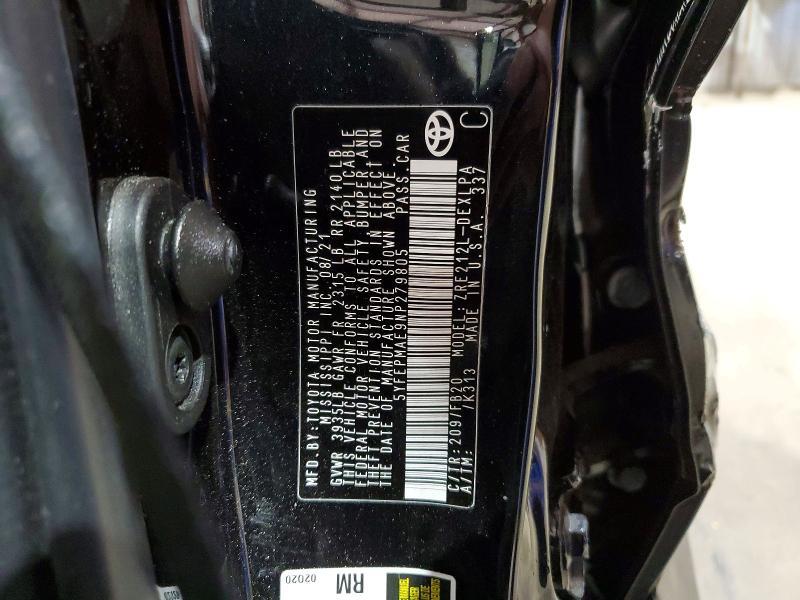 2022 Toyota Corolla le