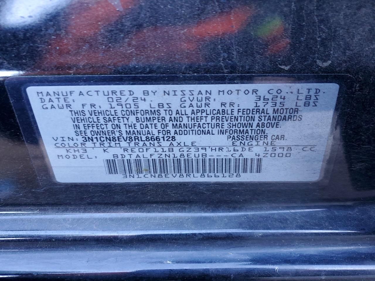 2024 Nissan Versa sv