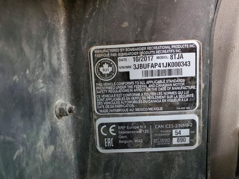 2018 Can-Am Defender X-Utility Vehicle