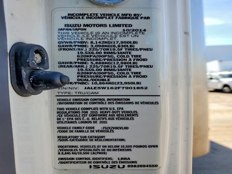 2015 Isuzu NQR