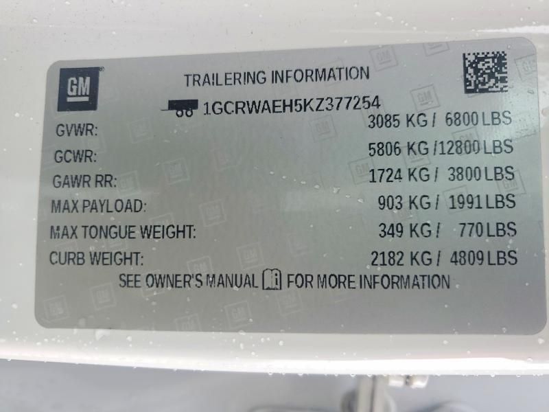 2019 Chevrolet Silverado C1500