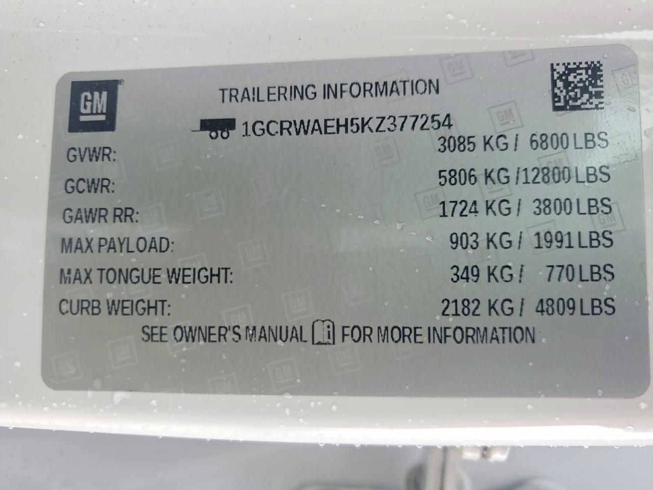 2019 Chevrolet Silverado C1500