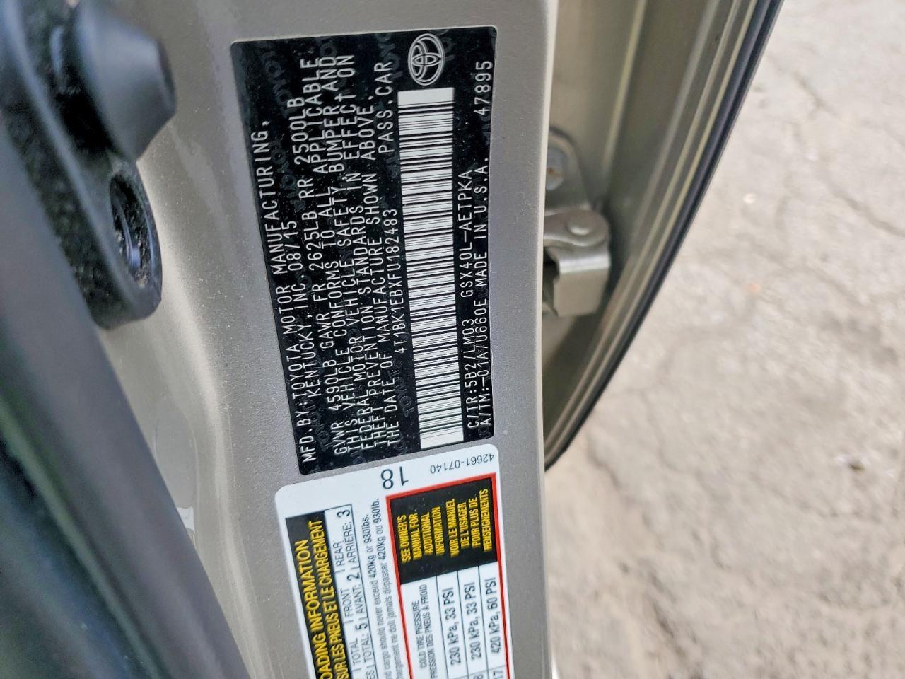 2015 Toyota Avalon xle