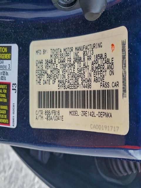 2013 Toyota Corolla le