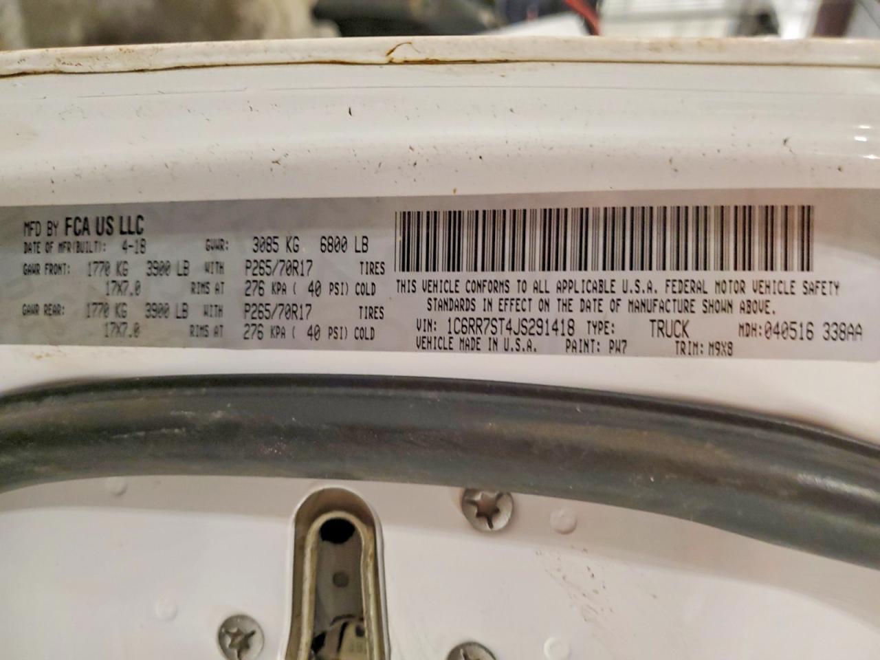 2018 Dodge Ram 1500 st