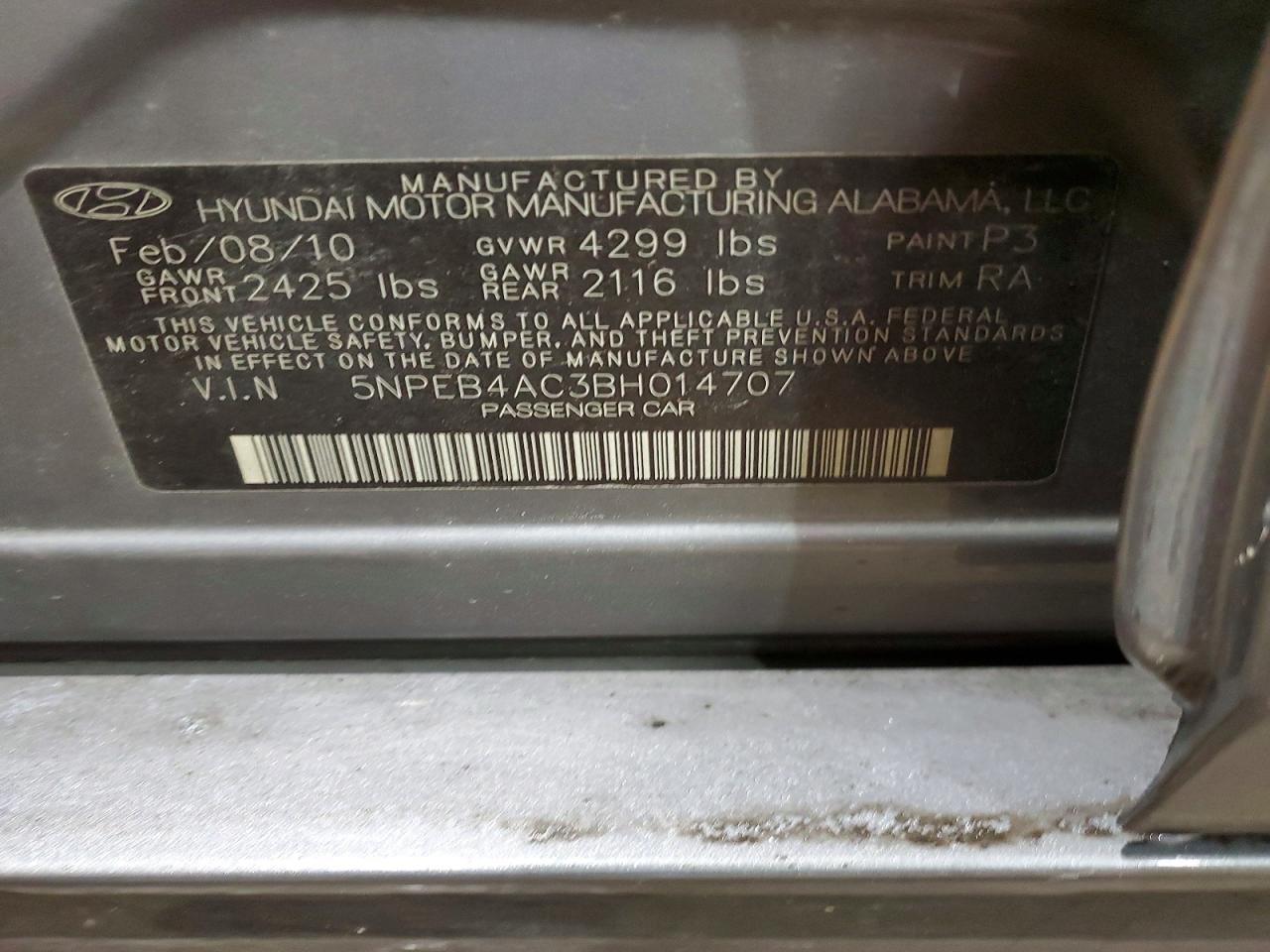 2011 Hyundai Sonata gls