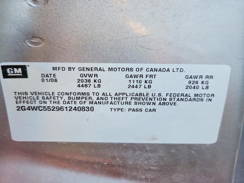 2006 Buick Lacrosse cx