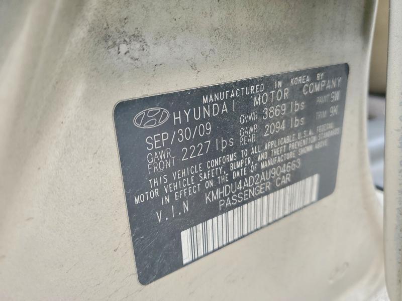 2010 Hyundai Elantra Blue