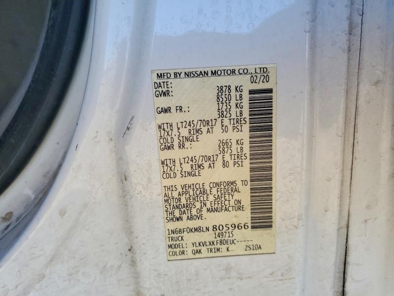 2020 Nissan NV 1500 S