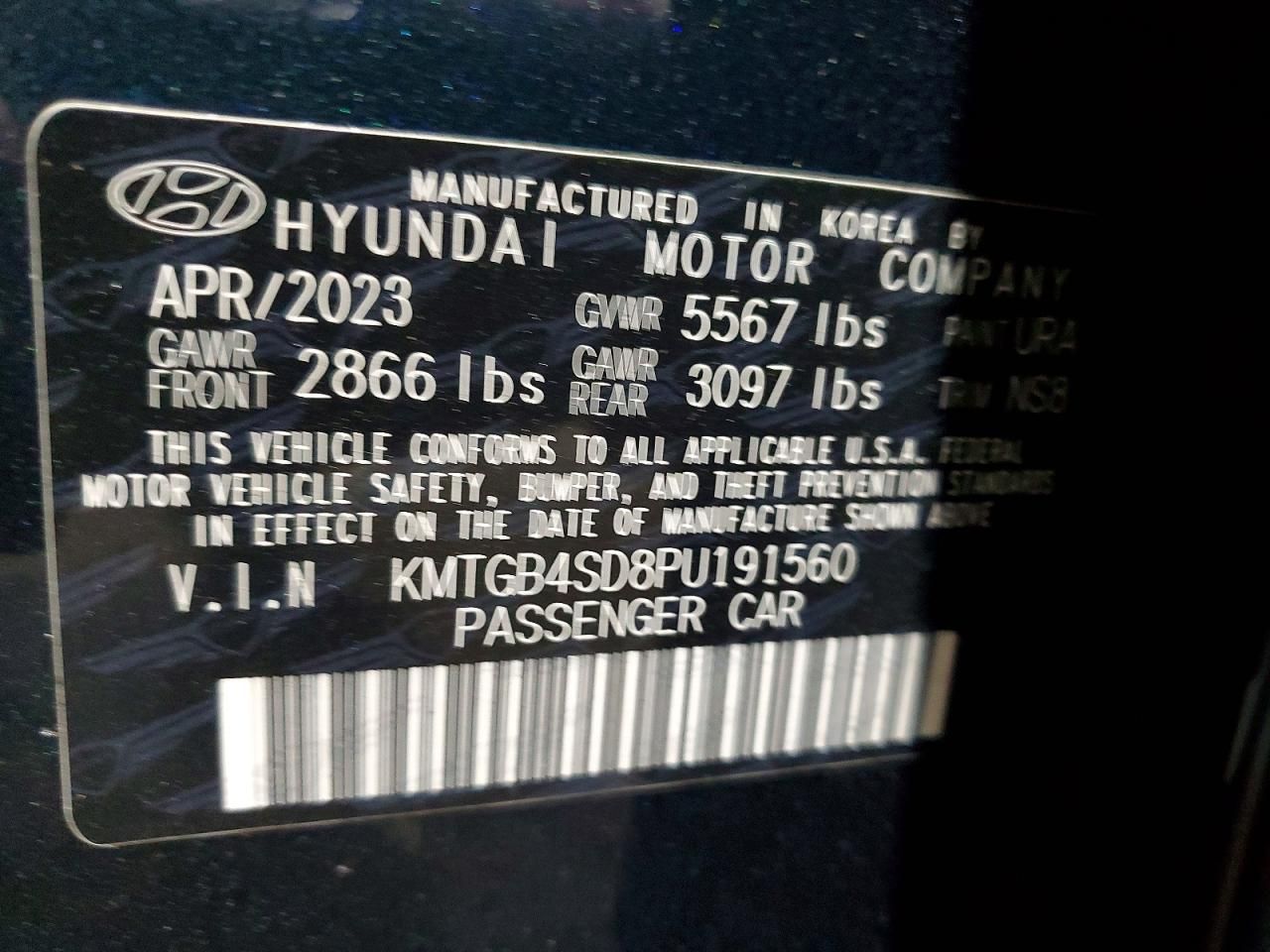 2023 Genesis G80 Base