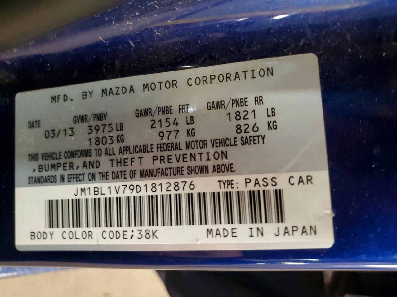 2013 Mazda 3 I