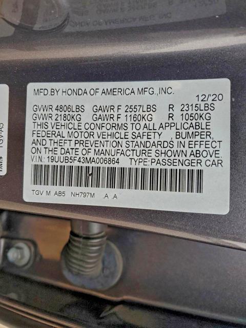 2021 Acura Tlx Technology