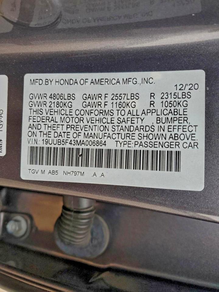 2021 Acura Tlx Technology
