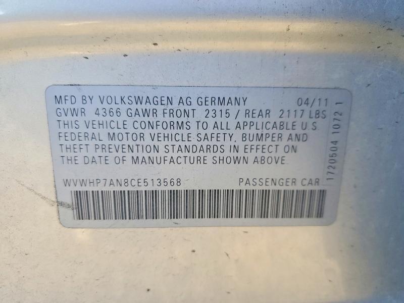 2012 Volkswagen Cc Luxury