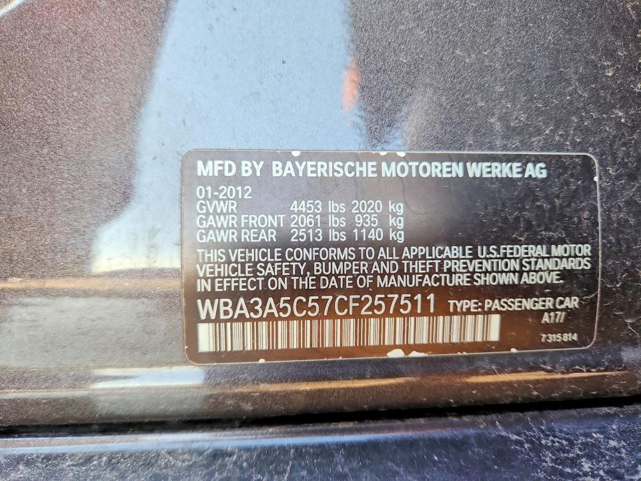 2012 BMW 328 i