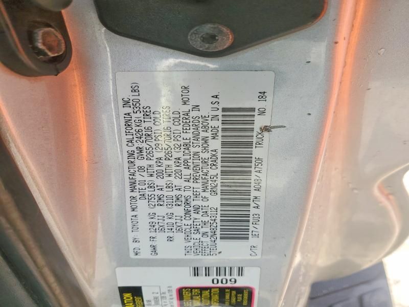 2008 Toyota Tacoma Access cab