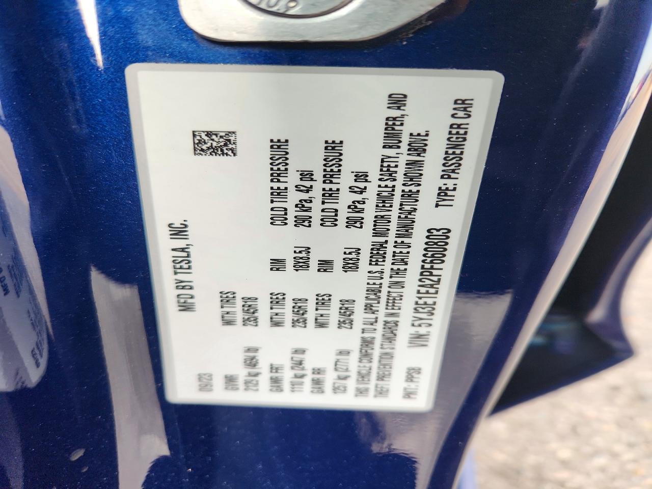 2023 Tesla Model 3