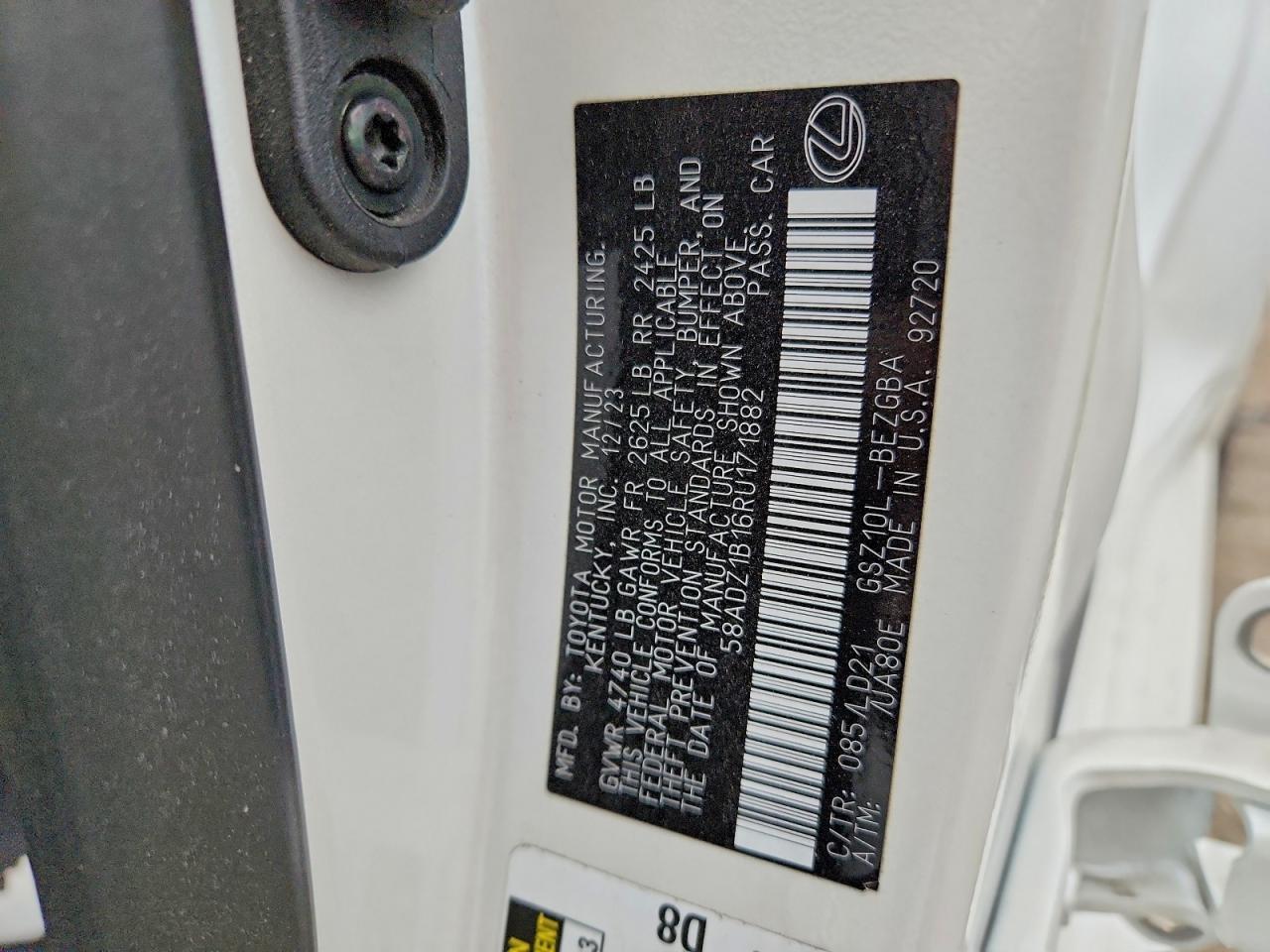 2024 Lexus Es 350 Base