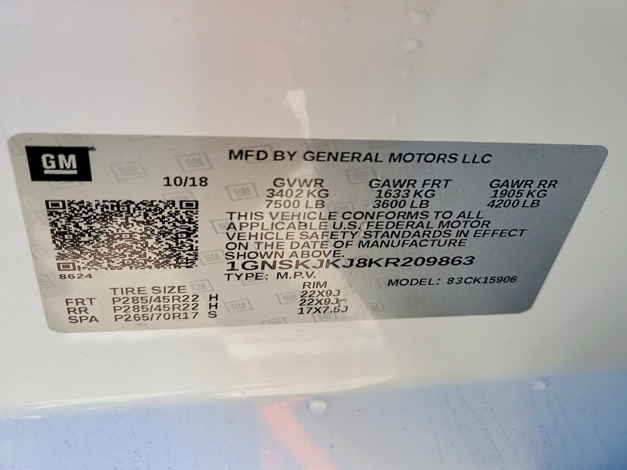 2019 Chevrolet Suburban K1500 Premier