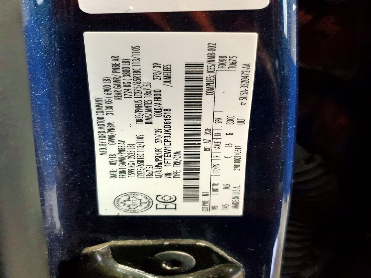 2018 Ford F150 Supercrew