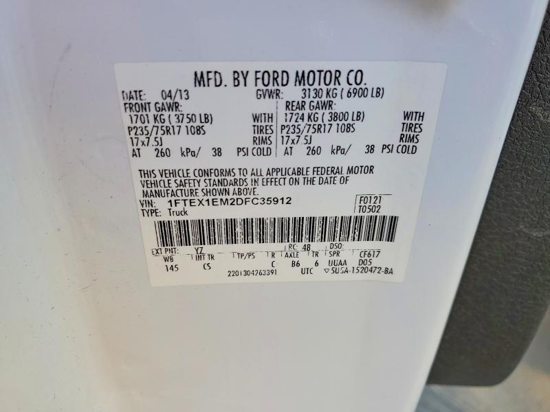 2013 Ford F150 Super cab