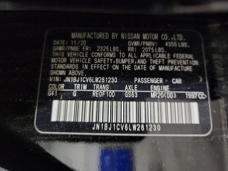 2020 Nissan Rogue Sport s