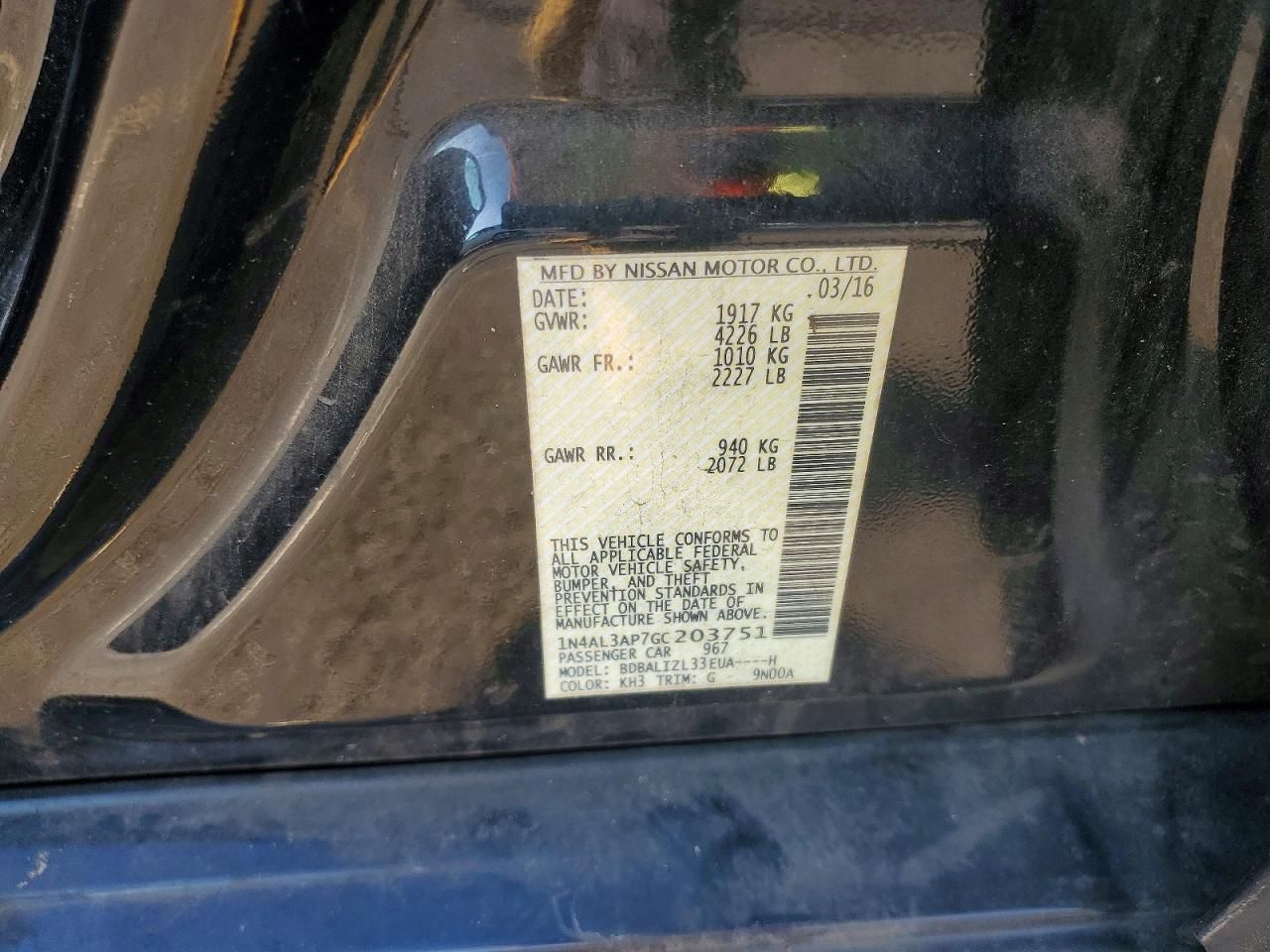 2016 Nissan Altima 2.5