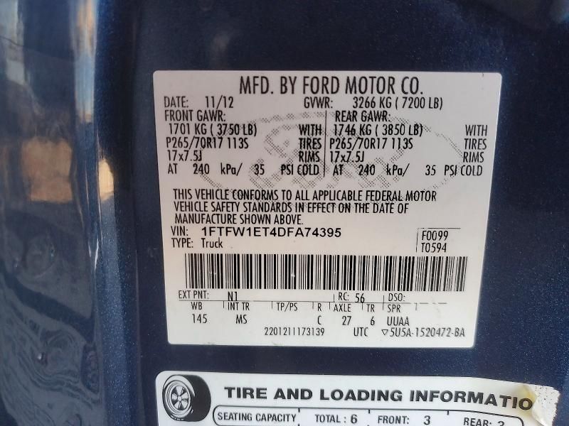 2013 Ford F150 Supercrew