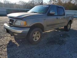 Ford salvage cars for sale: 2002 Ford F150 Supercrew