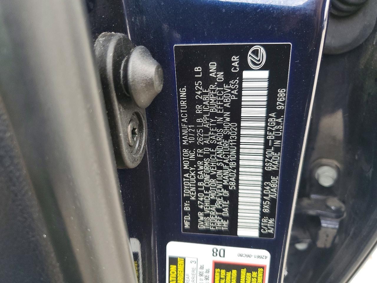 2022 Lexus Es 350 Base